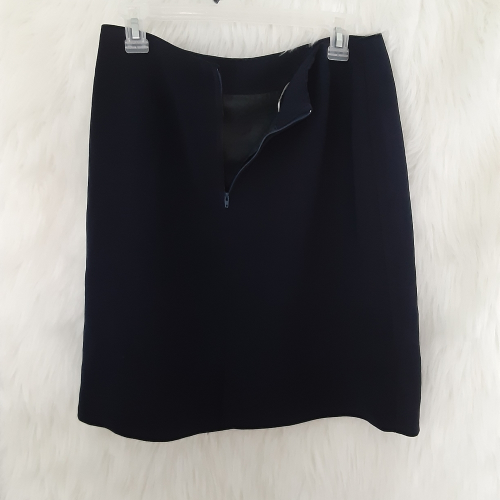 Briggs Navy Blue Pencil Skirt Size 12 - Picture 3 of 5